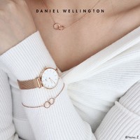 Daniel Wellington DW手表女24mm小圆表女款玫瑰金简约轻奢石英女表丹尼尔惠灵顿正品