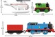 Thomas &amp; Friends 火车和起重机*塔,机动火车和轨道套装,适合 3 岁及以上儿童