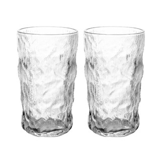 LOVWISH 乐唯诗 冰川玻璃杯 380ml*2 透明