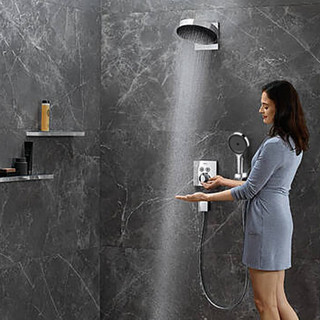 hansgrohe 汉斯格雅 26227007 境雨 入墙式花洒套装 银色