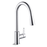 KOHLER 科勒 利欧系列 K-26957T-2KD-NA+K-25981T-4-CP 不锈钢水槽龙头套装