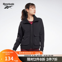 Reebok锐步官方女子JACKET拉链款舒适健身训练运动夹克外套GT3176 GT3176_黑色 A/M