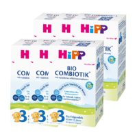 HiPP 喜宝 德国hipp喜宝有机益生菌配方3段奶粉600g/盒适合10-12个月宝宝2022新版[6盒装