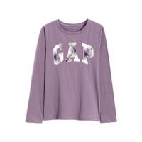 Gap 盖璞 女童长袖T恤 455821 紫色 XL