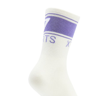 XTEP 特步 女子运动袜 878138560054 白紫