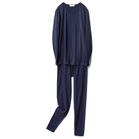 COSMO LADY 都市丽人 男士秋衣秋裤套装 4W11A0 深藏青 2XL