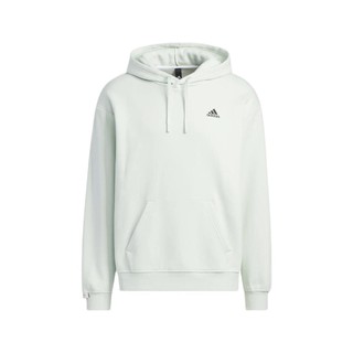 adidas 阿迪达斯 Label Hoodie 中性运动卫衣 IB2711 浅绿 XXXS