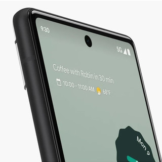 谷歌Google Pixel 6A手机6.1英寸 22新款安卓原生12系统指纹解锁双后置摄像 黑色 Pixel 6a 美版