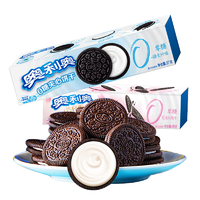 抖音超值购：OREO 奥利奥 0糖无糖夹心饼干95g休闲零食膳食纤维饼干巧克力小吃点心BY