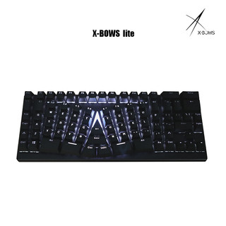 alice键盘 X-Bows Lite人体工学机械键盘茶轴红轴办公电脑游戏有线琦莎 标配(标配) 标配  茶轴