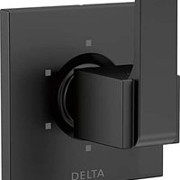 DELTA FAUCET Ara 6淋浴把手分流器装饰套件哑光黑色