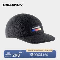 salomon 萨洛蒙 都市休闲帽黑色可调节复古风格运动棒球帽潮流新款