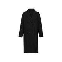 LANCY FROM25 朗姿 女士中长款大衣 XXLCDD18HLC141AA 黑色 XL