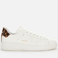 GOLDEN GOOSE Pure Star 男士厚底小白鞋 White/Leopard