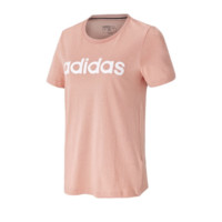 adidas NEO W Ce Linr Tee 女子运动T恤 HB1206 粉色 L