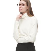 UNIQLO 优衣库 女士高领打底衫 442063 乳白色 L