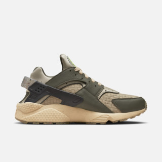 NIKE 耐克 Air Huarache Crater Prm 男子休闲运动鞋 DM0863-300 卡其绿/石灰色/芝麻棕/黑/荧光黄 45.5