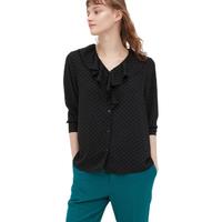 UNIQLO 优衣库 女士长袖衬衫 456711 黑色 M