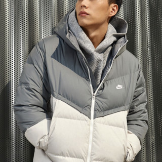 NIKE 耐克 storm-fit windrunner 男子运动羽绒服 DV1132-084 烟灰/浅骨色/帆白 XL