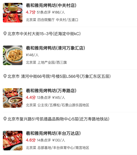 北京8店可用！ 上线即爆款，品味舌尖上的烤鸭！羲和雅苑烤鸭坊 波龙豪华4人餐