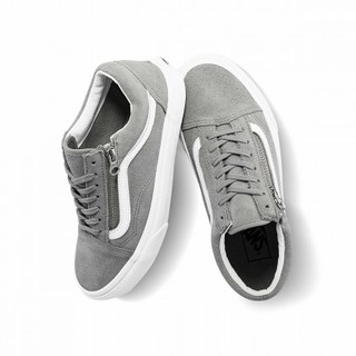 VANS 范斯 Old Skool Zip 中性运动帆布鞋 VN0A3493A4F 灰色 40.5