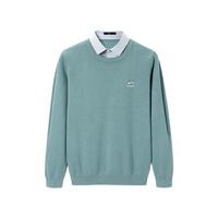 HLA 海澜之家 男士衬衫领针织衫 HNTJD3Q066A 浅绿 54