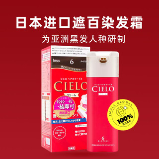Bigen 美源 2盒装日本进口美源染发剂宣若CIELO染发膏遮白按压式棕色