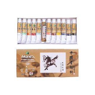 Marie's 马利 1302 国画颜料 12色 12ml