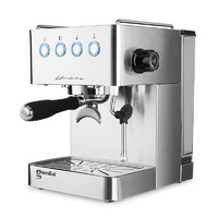 GEMILAI 格米莱 咖啡机 小型家用全半自动 意式浓缩泵压式萃取 蒸汽打奶泡 CRM3005E 不锈钢银色