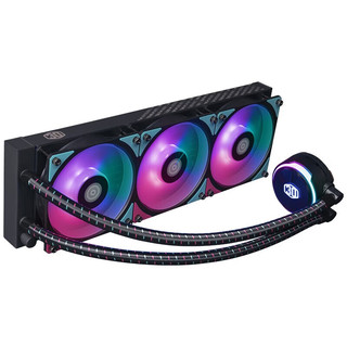 COOLER MASTER 酷冷至尊 炎神P360 30周年纪念版 ARGB 360mm 一体式水冷散热器 黑色