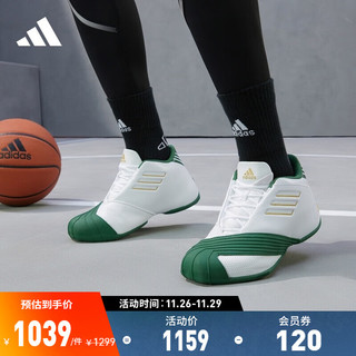 adidas 阿迪达斯 官方麦迪1代男子复刻版专业篮球鞋FW3663 白/军绿色 41(255mm)