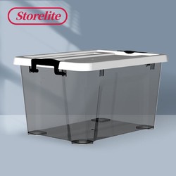 STORELITE 塑料收纳箱 20L 透明黑单只