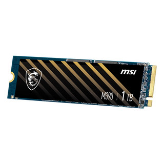 MSI 微星 黑竞系列 SPATIUM M390 NVMe M.2 固态硬盘 1TB（PCl-E3.0）