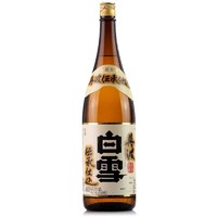 BaiXue 白雪 丹波清酒1800ml（1.8L）单瓶装 14.5度 低度清酒 日本原装进口洋酒 小西酒造出品