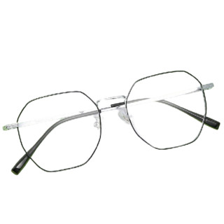 essilor 依视路 CVO4009SV 银色钛金属眼镜框+膜岩系列 1.60折射率 非球面镜片