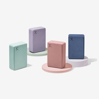 Keep 对装瑜伽砖女瑜珈泡沫砖高密度健身舞蹈练功辅助工具儿童压腿 对装瑜伽砖 浅草绿