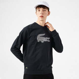 LACOSTE 拉科斯特 时尚休闲潮流印花男士卫衣简约插肩长袖运动卫衣男