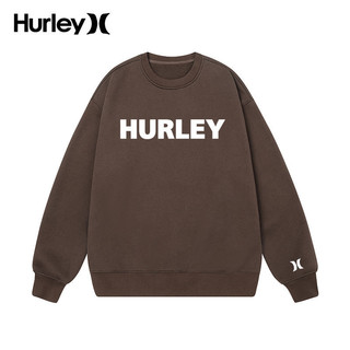 Hurley国际品牌情侣加绒卫衣2022新款秋冬美式字母潮