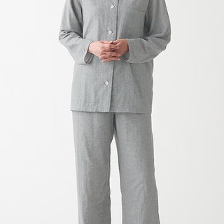 MUJI 無印良品 女士睡衣套装 FDA20C1A 灰色 L-XL