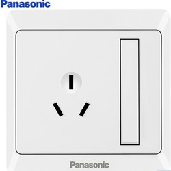 Panasonic 松下 雅悦系列 WMWA608-N 一开单控三孔插座 白色 16A