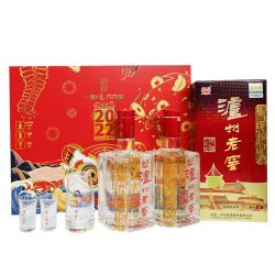 泸州老窖 六年窖头曲 2022农历壬寅 虎虎生风版 52%vol 浓香型白酒 500ml*2瓶 礼盒装