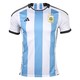 adidas 阿迪达斯 2022世界杯阿根廷主场球迷版足球服短袖比赛球衣HF2158 阿根廷蓝 S
