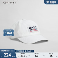 GANT 甘特 夏季女士时尚潮流运动复古休闲盾牌logo棒球帽子|4900042