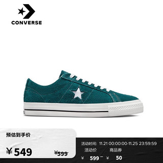 CONVERSE匡威官方 One Star Pro低帮翻毛皮复古休闲板鞋A03218C A03218C 35