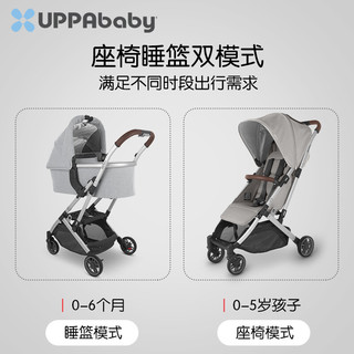 UPPAbaby MINU婴儿推车可坐可躺超轻便携婴儿车一键折叠可登机宝宝伞车 GREYSON深灰色
