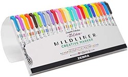 ZEBRA 斑马牌 Pen Mildliner 双头荧光笔套装25 支装