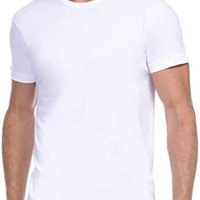 2(x)ist 男士必备棉质修身圆领 T 恤 3 件装 纯白色 Large