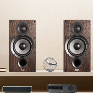ELAC 意力 Debut2.0系列 DB52 2.0声道音箱 胡桃木色
