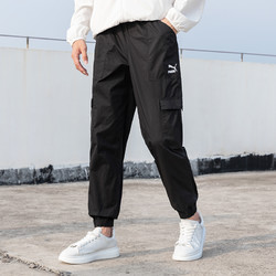 PUMA 彪马 Look Classics Cargo 男子运动长裤 533101-44 葡萄叶绿 L