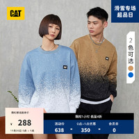 CAT 卡特彼勒 卡特2022秋冬新款男士时尚套头拼色渐变舒适棉质宽松休闲卫衣